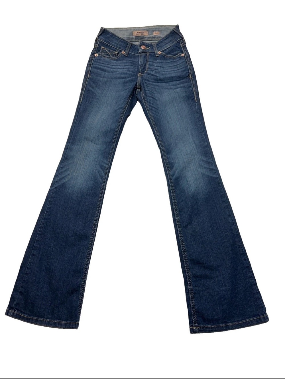 ARIAT REAL Denim Jeans size 25R Lita Rosa Perfect Rise Boot Dark Wash